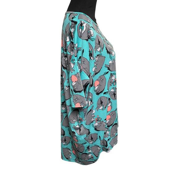 Lularoe Irma Disney Eeyore Hearts Medium Valentine HTF - Picture 4 of 11